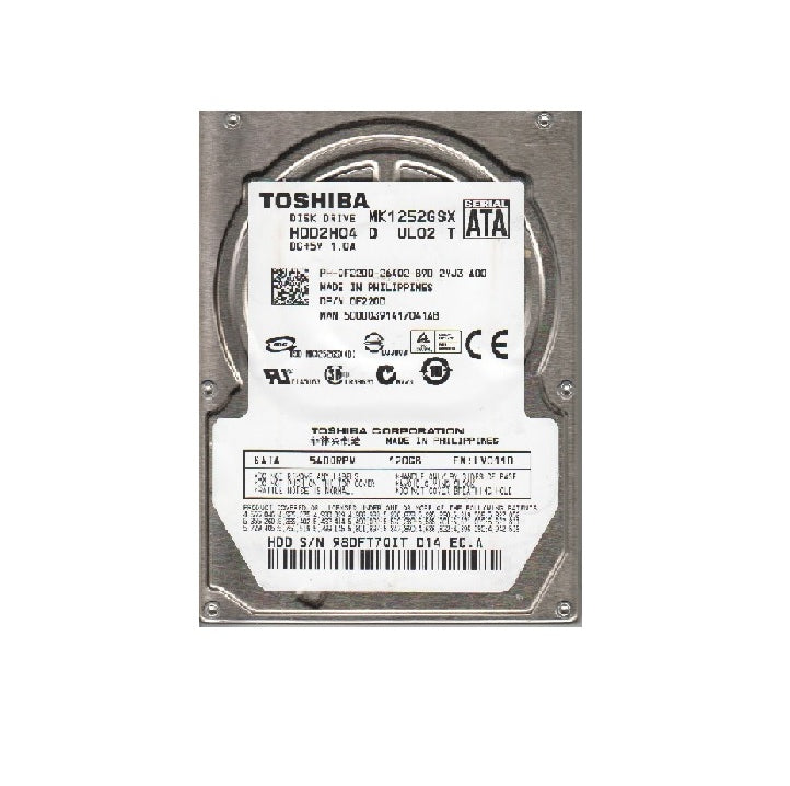 120GB Toshiba 2.5" SATA-3Gb/s 5400rpm 8MB Notebook HD