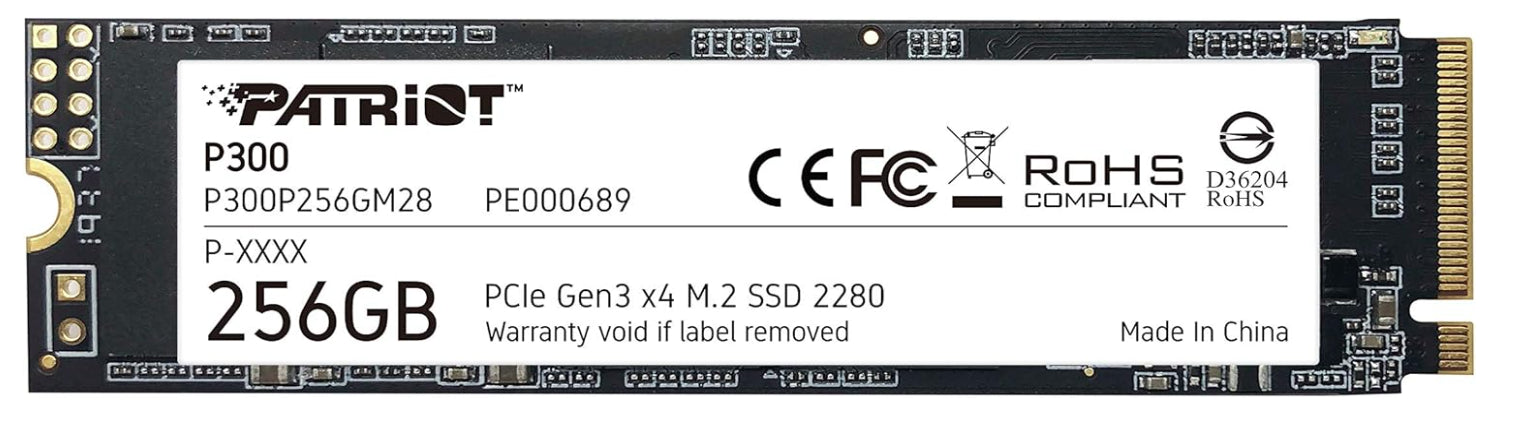512GB PATRIOT P300, M.2, NVME, SSD, PCIe Gen3