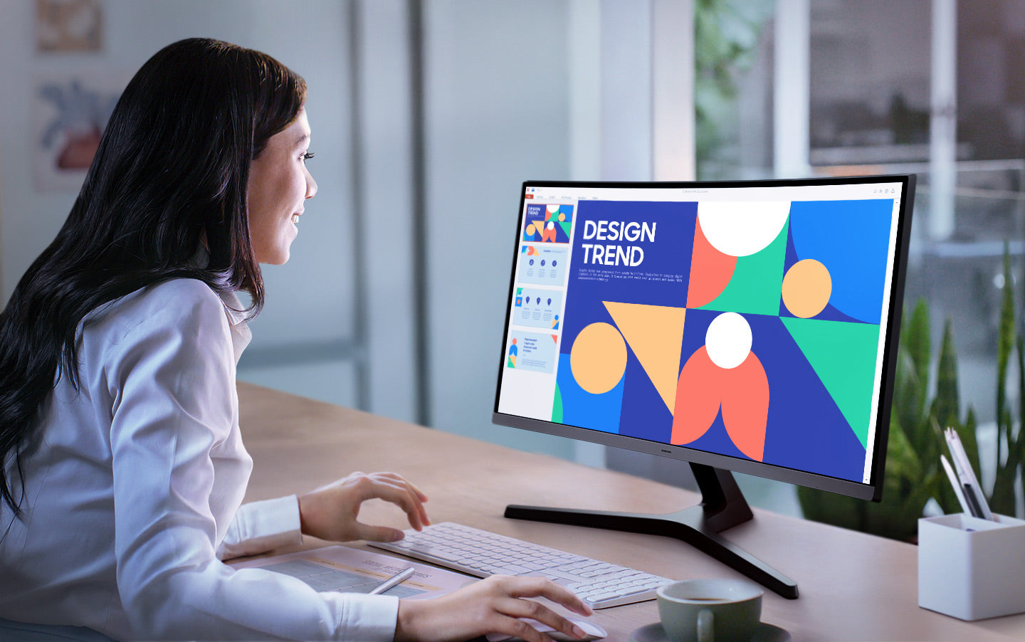 SAMSUNG LS32D390GA  32'' (16:9) - CURVED - BLACK - 1800R/ 1920X1080/ 3000:1/ 4ms (GTG)/ 100 Hz/ 178°/178°/ 1x HDMI  1x DisplayPort