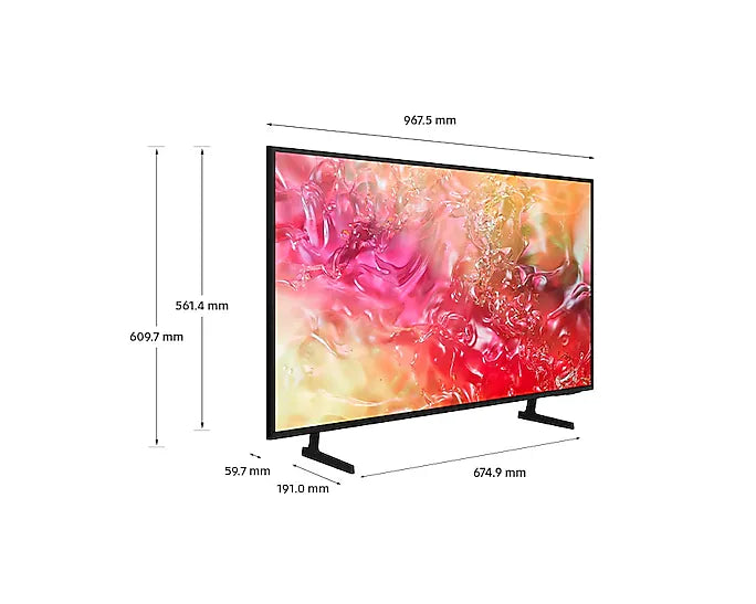 43" CRYSTAL UHD SERIES 8 SMART TV  4K UHD 3840x2160  MOTION XCELERATOR  DYNAMIC CRYSTAL COLOR  CRYSTAL PROCESSOR 4K  HDR  TIZEN OS  CONNECTSHARE MOVIE  HDMI X 3  USB X 1