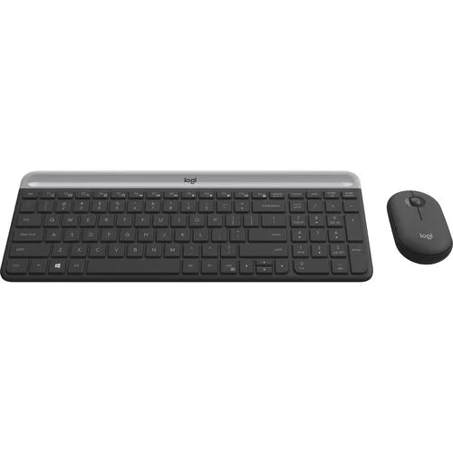 Logitech MK470 - Wireless Keyboard and Mouse combo - Graphite - Slimline - USB