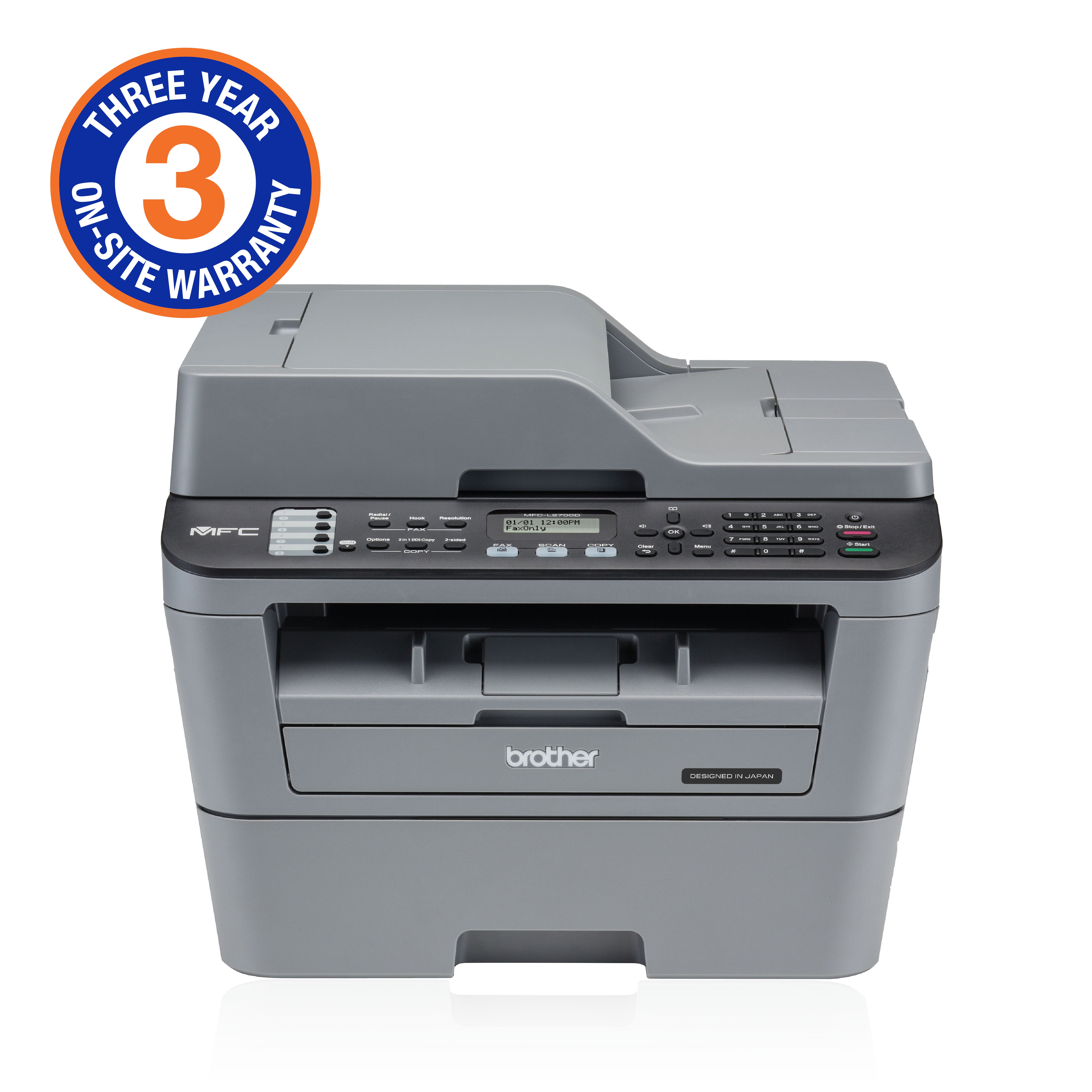 Brother MFCL2700DW with 3yr Warranty