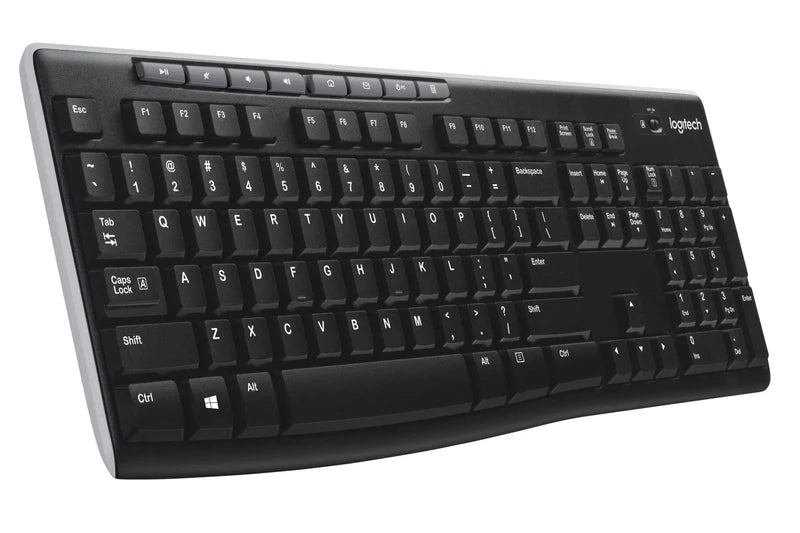 Logitech K270 - Wireless Keyboard - Black - USB Receiver