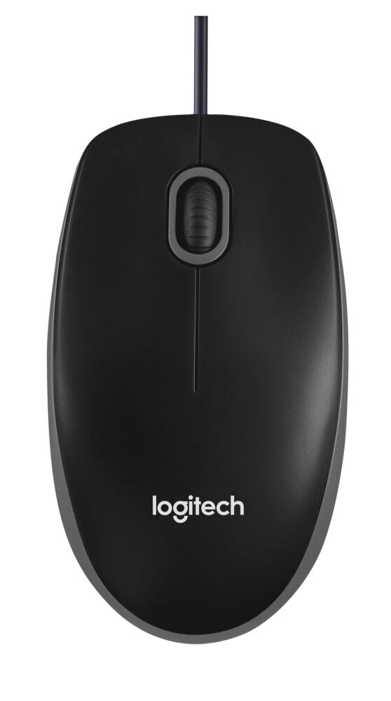 Logitech B100 - Wired Mouse - USB - Black