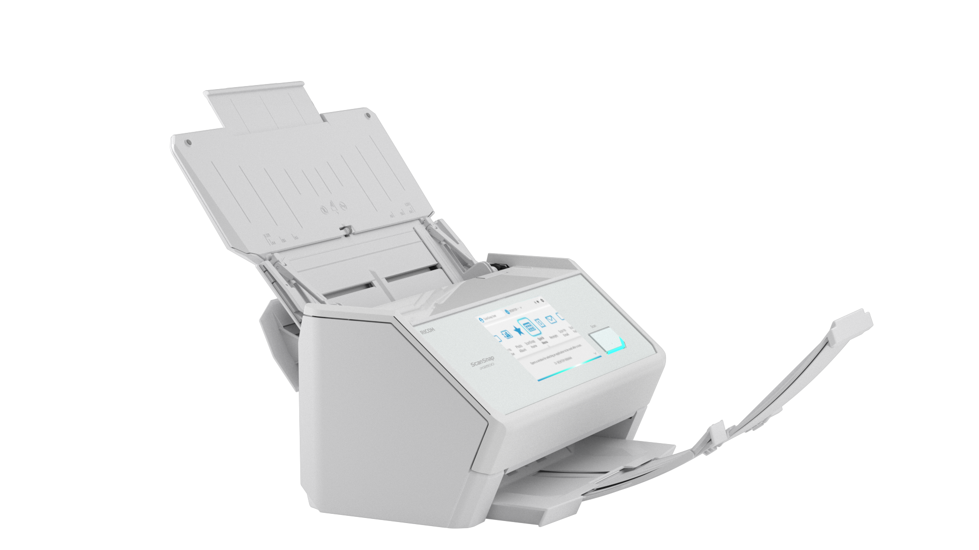 Ricoh ScanSnap iX2500 45ppm/90ipm A4 Duplex ADF Touchscreen Wi-Fi 6 Bluetooth 5.2 USB 3.2 LED Desktop Scanner (White)