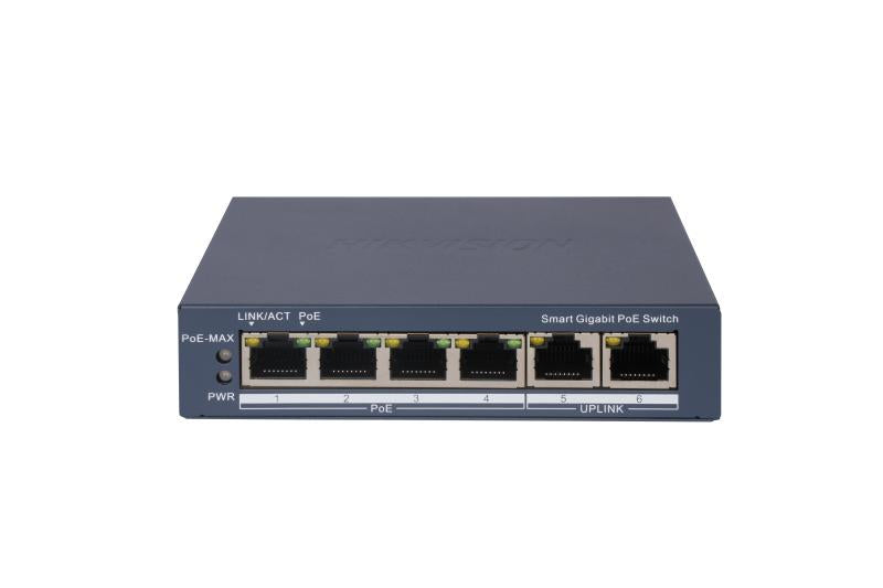 4Ports L2  Smart Managed  4 Gigabit RJ45 PoE ports  2 Gigabit RJ45 port