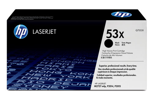 HP 53X LaserJet Q7553X Black Print Cartridge