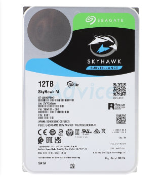 12TB Seagate SkyHawk Surveillance AI, 7200RPM, 6Gbs, 3.5, SATA III, 256MB Cache, HDD