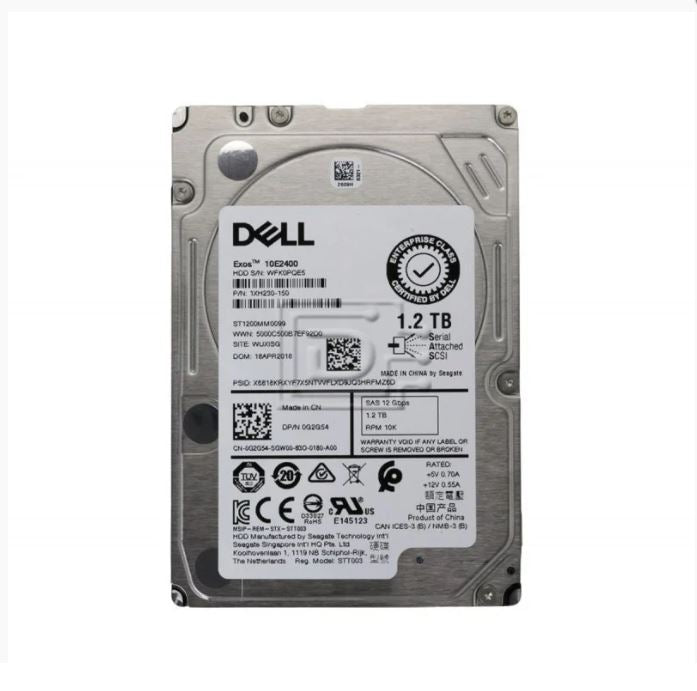 1.2TB Seagate / Dell  (ST1200MM0099), 2.5" SFF, SAS-2 (12Gbps), 10K RPM, Enterprise SAS HDD