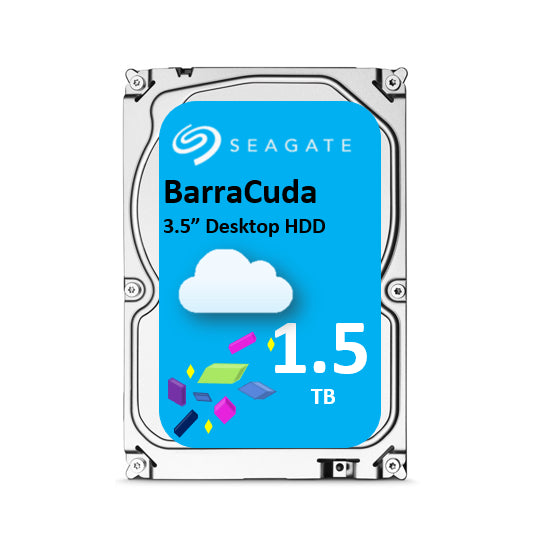 1.5TB, Seagate Barracuda, 3.5", SATA 5900rpm, 32MB 