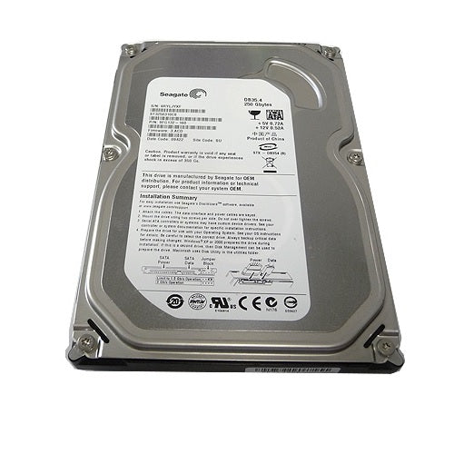 250GB, Seagate, 3.5", 7200 RPM, SATA HDD