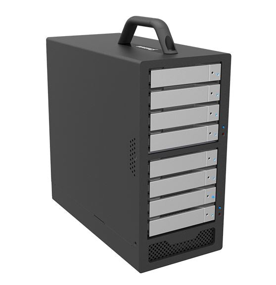 8-Bay Stardom SohoTank, 2x MiniSAS 6G/12G, 8x3.5''/2.5'' SAS/SATA HDD/SSD, Removable Drive Tray, Built-in Power Supply, High Performance / Speed External Storage Enclosure