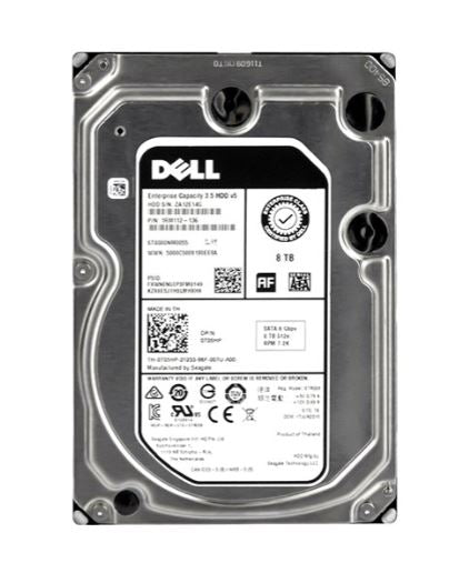 8TB Dell Enterprise, 3.5" LFF, 7200RPM, SATA 6Gbps, Internal HDD