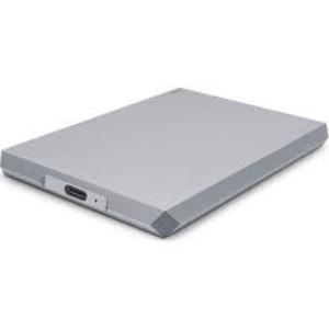 2TB LaCie Mobile, USB 3.1, Type-C, Moon Silver, External Mobile Drive (OEM Packaged/Not Retail)