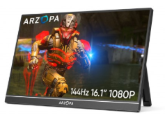Arzopa 16.1" Full HD (1920x1080) 144Hz IPS USB-C Portable Monitor
