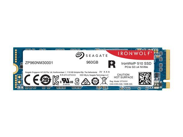 960GB Seagate Ironwolf 510, NGFF, M.2 (2280), 3D MLC, NVMe PCIe, Gen 3x 4 SSD