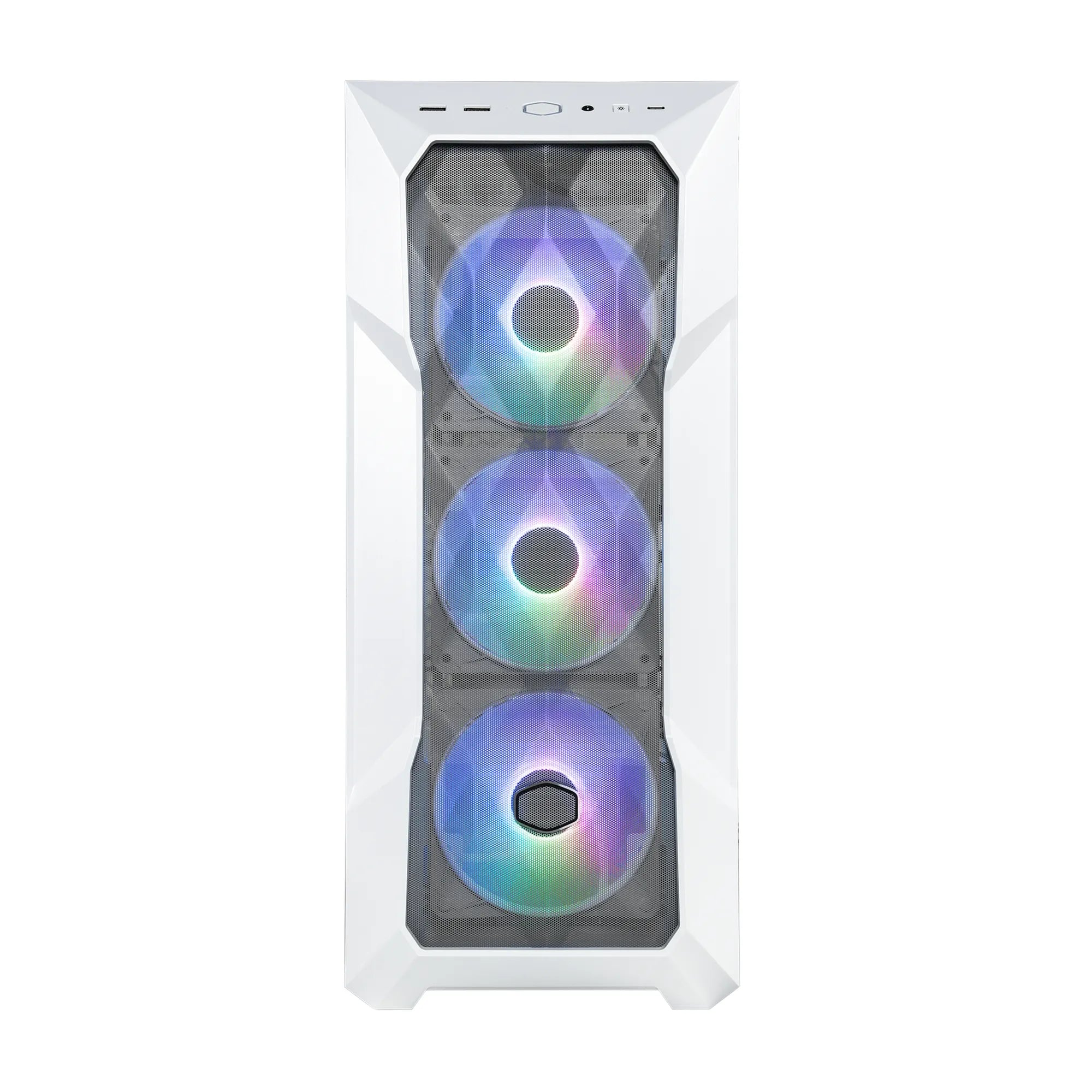 Cooler Master MasterBox TD500 Mesh V2, Midi Tower, PC, White, ATX, micro ATX, SSI CEB, Mini-ITX, EATX, Mesh, Tempered glass, Plastic, Steel, Multi