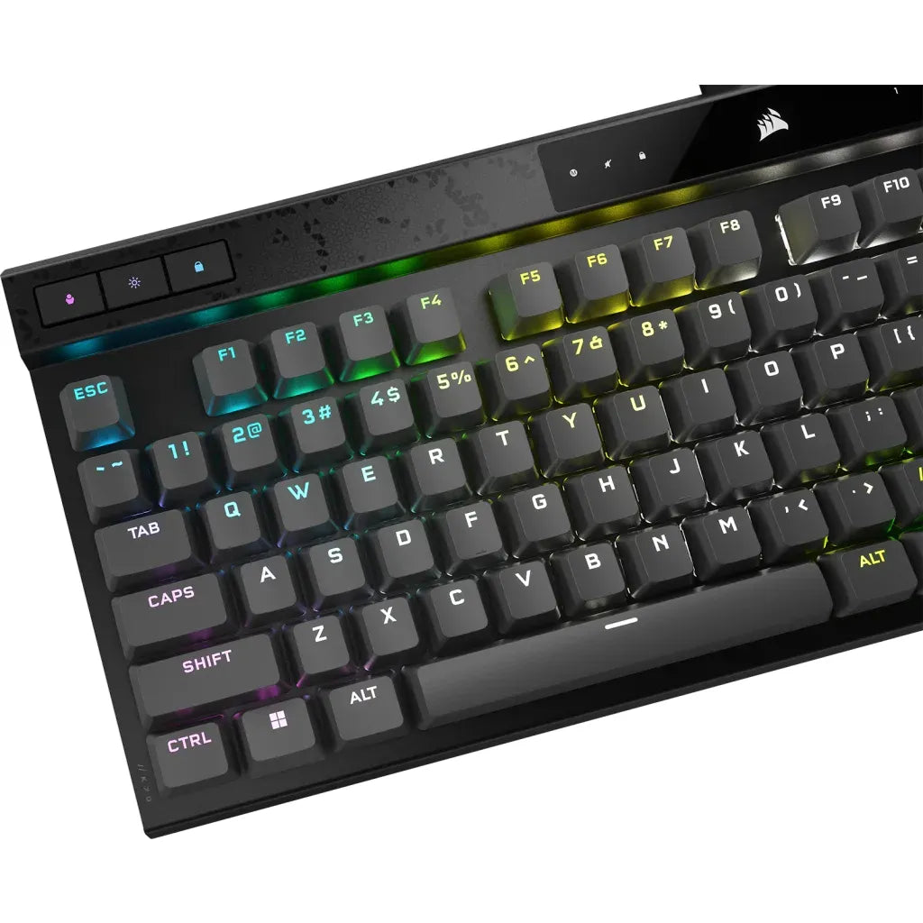 Corsair K70 MAX, Full-size (100%), USB, RGB LED, Black