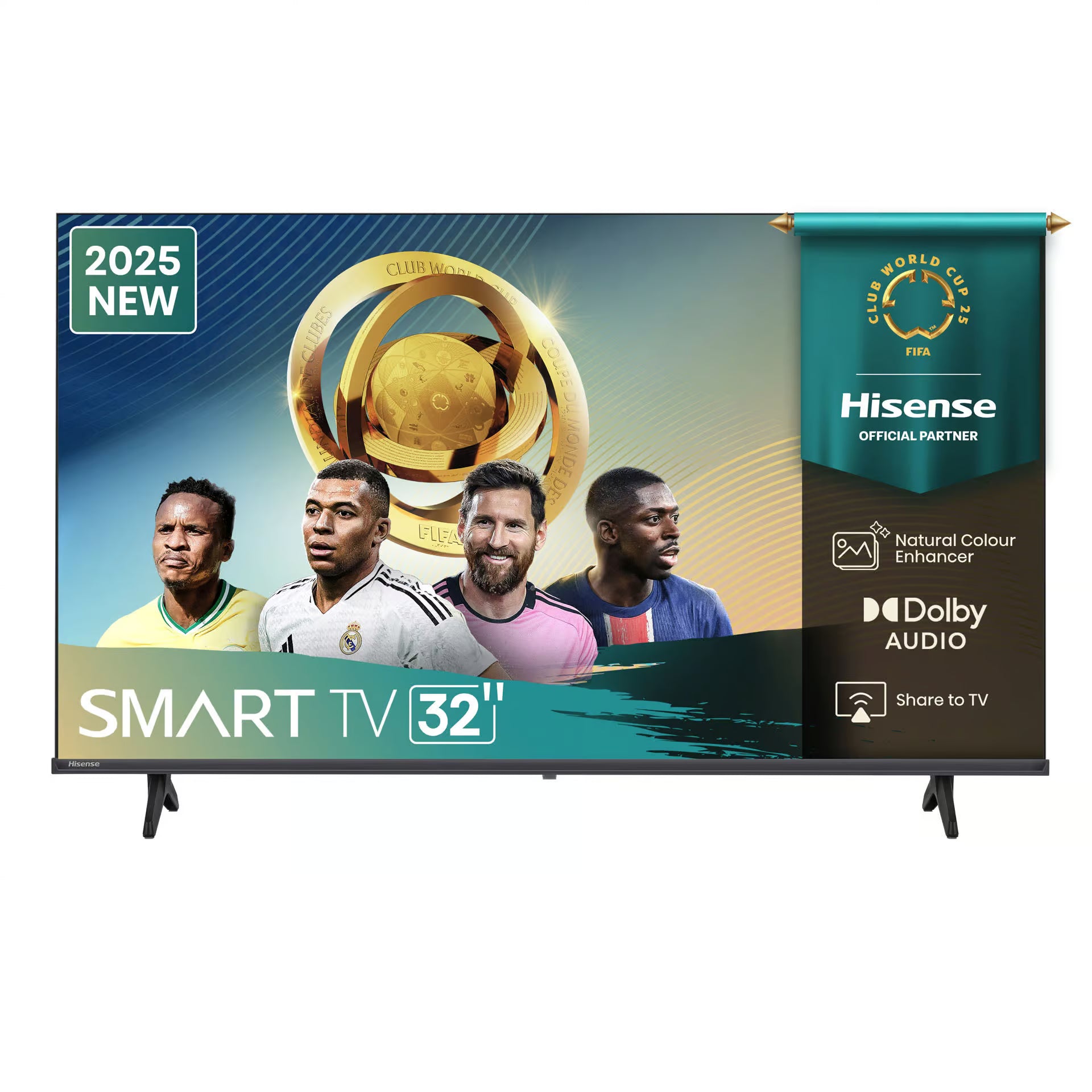 HISENSE LEDN32A4Q FHD 60hz SMART TV; Game Mode; Natural Colour Enhancer; Dolby Audio; Share to TV; Noise Reduction