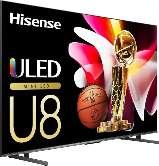 Hisense Class U8, 190.5 cm (75"), 3840 x 2160 pixels, Mini LED ULED, Smart TV, Wi-Fi, Black