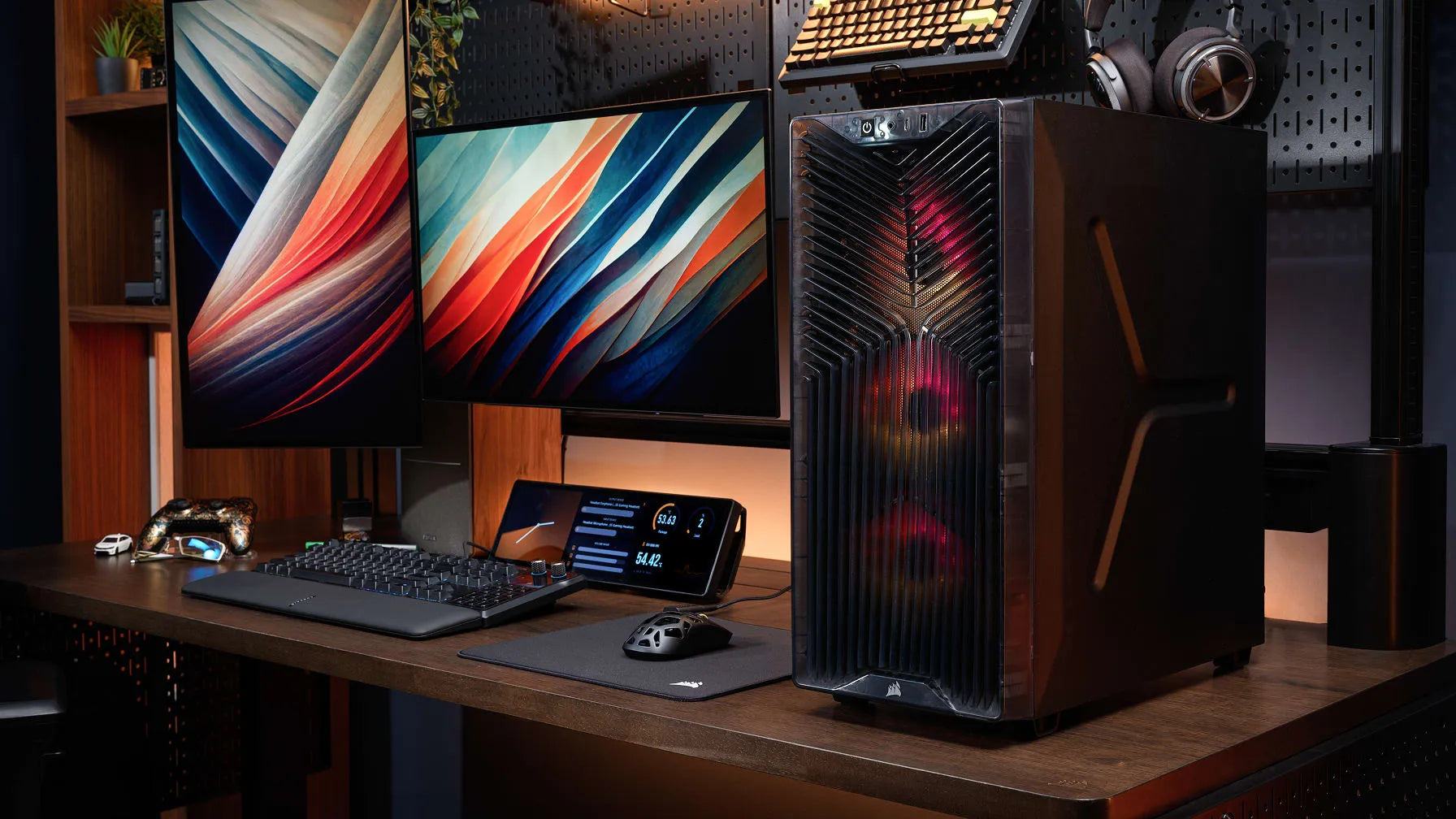 3200D RS ARGB Mid-Tower PC Case; 3x RS120 ARGB fans incl - Smoke.