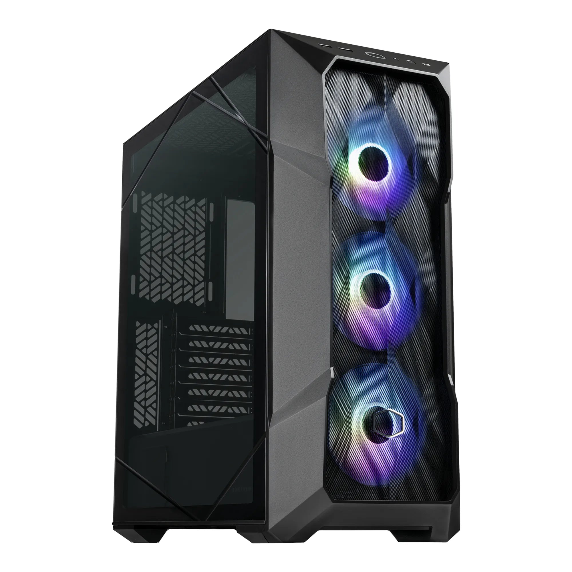 Cooler Master MasterBox TD500 Mesh V2, Midi Tower, PC, Black, ATX, EATX, micro ATX, Mini-ITX, SSI CEB, Mesh, Plastic, Steel, Tempered glass, Multi