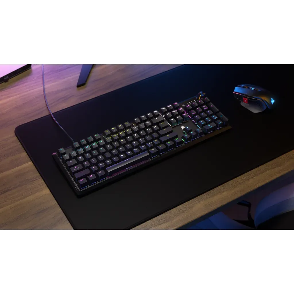 Corsair K70, Full-size (100%), Wired, USB, Mechanical, Black