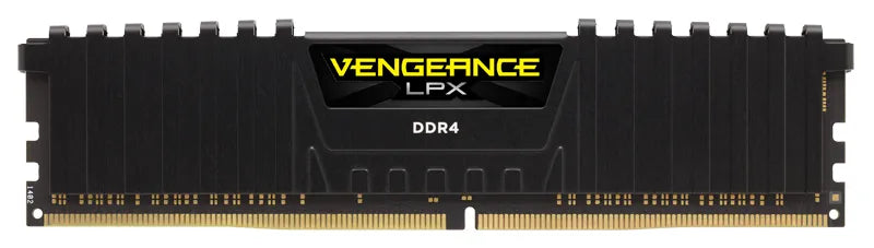 Corsair Vengeance LPX 16GB DDR4 3000MHz, 16 GB, 1 x 16 GB, DDR4, 3000 MHz, 288-pin DIMM, Black