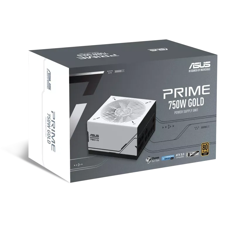 ASUS Prime 750W Gold ( AP-750G ), 750 W, 100 - 240 V, 110 W, 744 W, 110 W, 3.6 W