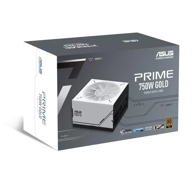 ASUS Prime 750W Gold ( AP-750G ), 750 W, 100 - 240 V, 110 W, 744 W, 110 W, 3.6 W