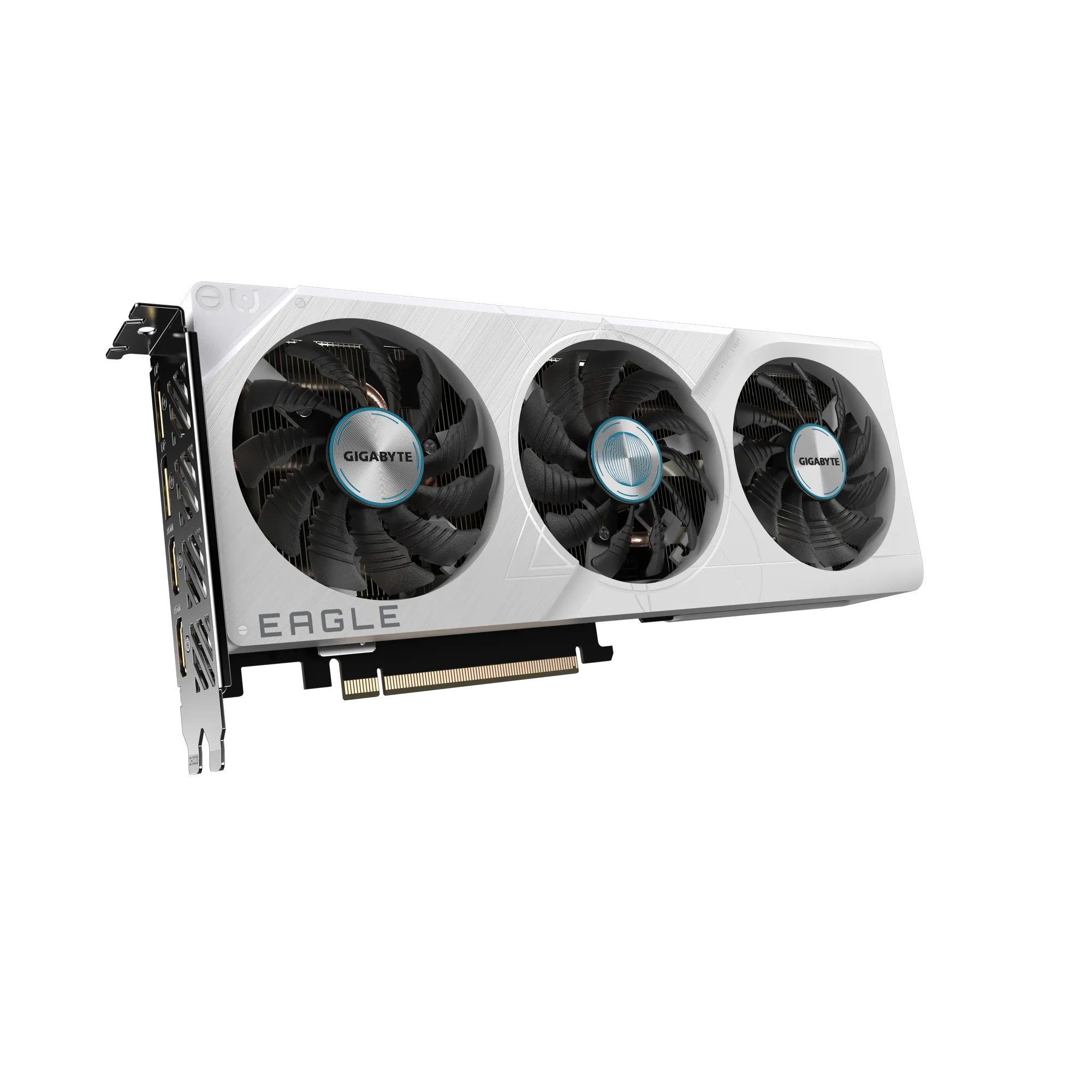 GIGABYTE GeForce RTX 4060 Ti EAGLE OC ICE 8G Graphics Card - 8GB GDDR6, 128bit, PCI-E 4.0, 2550MHz Core Clock, 2 x DisplayPort 1.4a, 2 x HDMI 2.1a, NVIDIA DLSS 3, GV-N406TEAGLEOC ICE-8GD, GeForce RTX 4060 Ti, 8 GB, GDDR6, 128 bit, 7680 x 4320 pixels, PCI Express x8 4.0