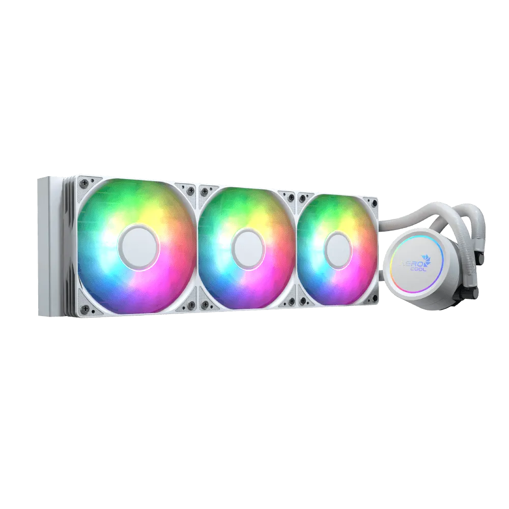 Aerocol Abyss L360 White - 360mm ARGB Liquid Cooler - Intel LGA1851/LGA1700   - AMD AM4/AM5.