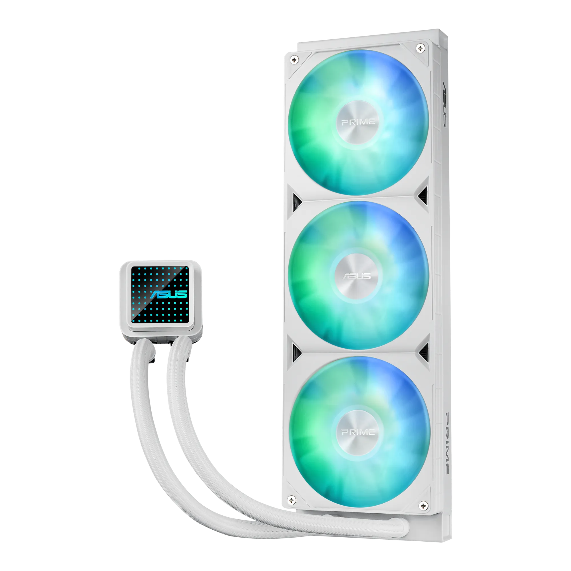 ASUS Prime LC 360 ARGB White Edition, All-in-one liquid cooler, 12 cm, 34 sone, White