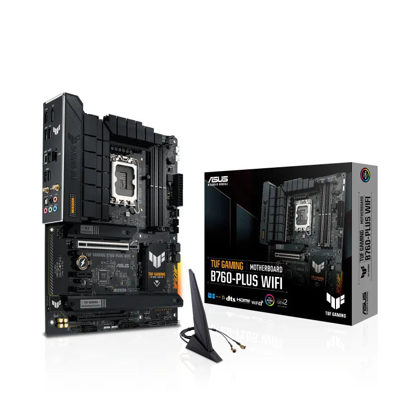 ASUS TUF Gaming B760-Plus WIFI, Intel, LGA 1700, Intel® Celeron®, Intel® Core™ i3, Intel® Core™ i5, Intel® Core™ i7, LGA 1700, DDR5-SDRAM, 128 GB