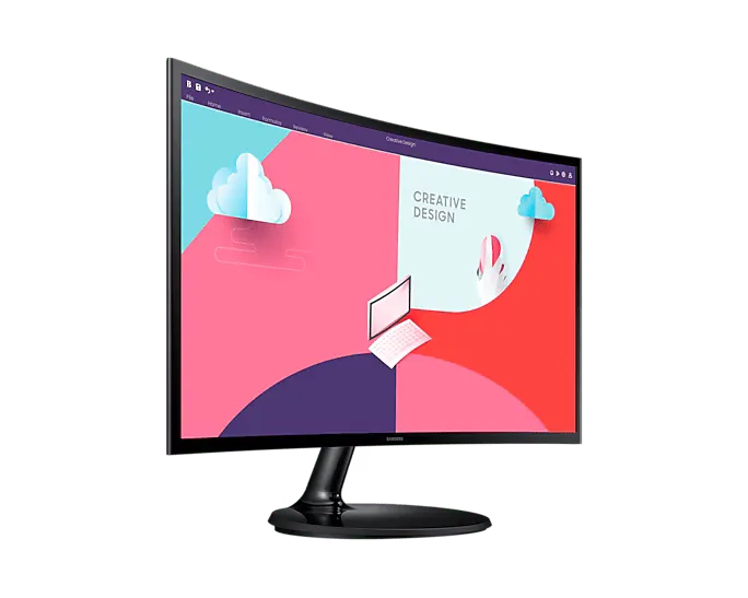 SAMSUNG LS24C360EA 24'' FHD Curved Monitor; 1920x1080; 1800R; 75Hz; 178/ 178 Viewing Angle; 1xD Sub; 1x HDMI; 16.7M Colour Suppo