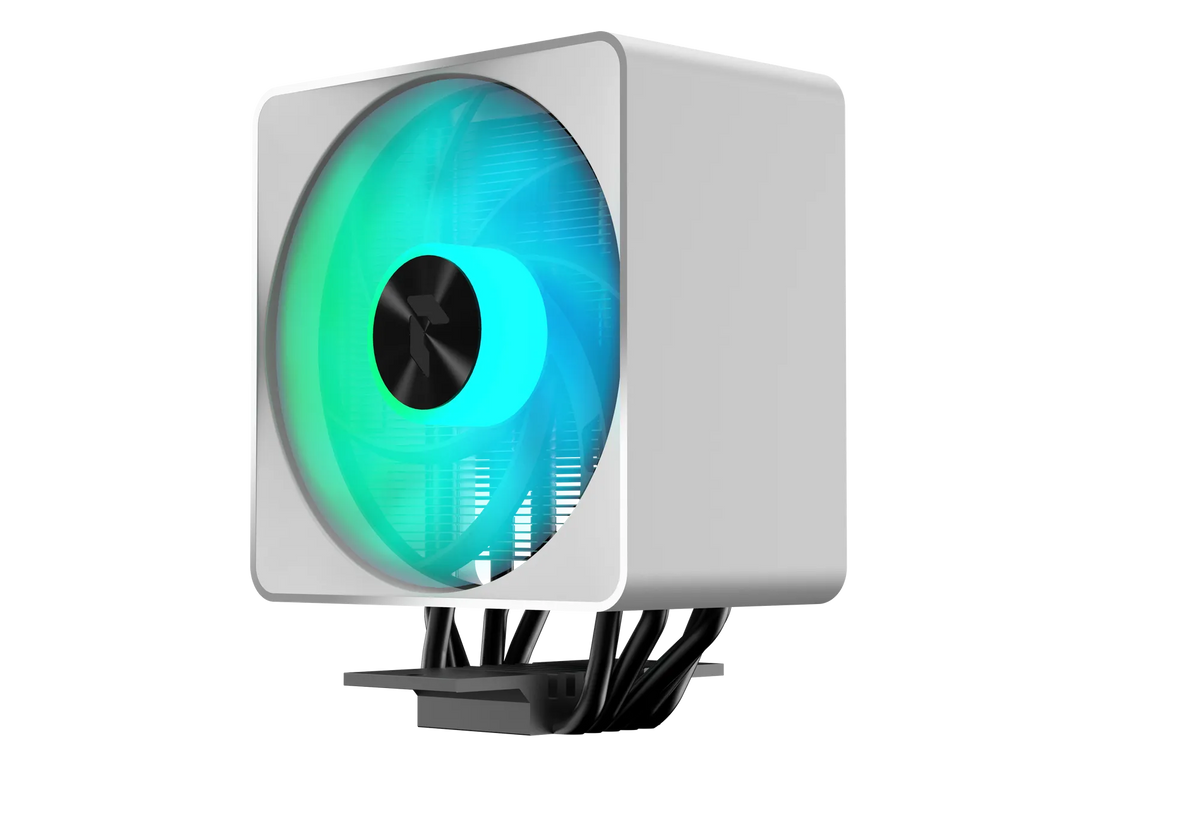 Aerocool APNX AP1-V White ARGB CPU Air Cooler - up to 245W - LGA 1700/1200/115X AM4/AM5.
