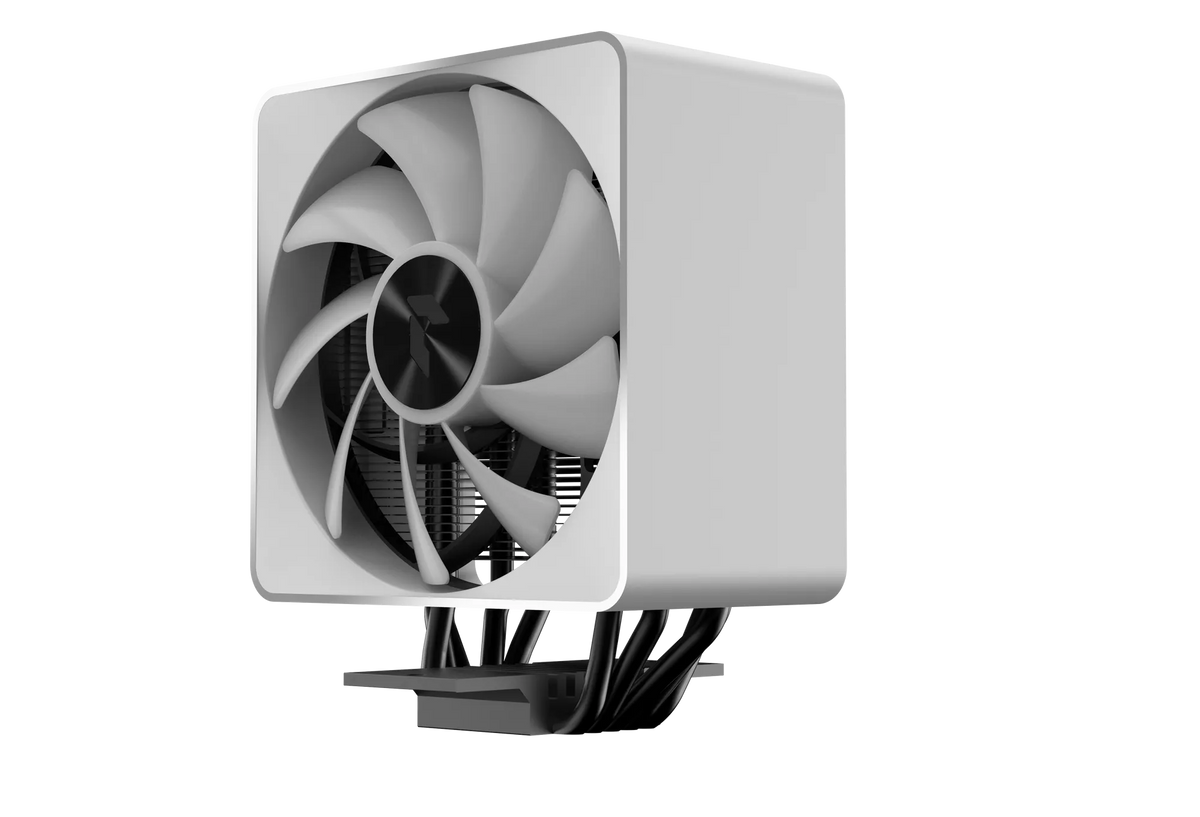 Aerocool APNX AP1-V White ARGB CPU Air Cooler - up to 245W - LGA 1700/1200/115X AM4/AM5.