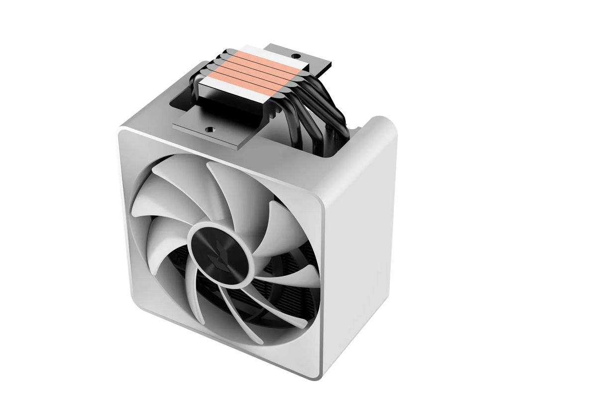 Aerocool APNX AP1-V White ARGB CPU Air Cooler - up to 245W - LGA 1700/1200/115X AM4/AM5.