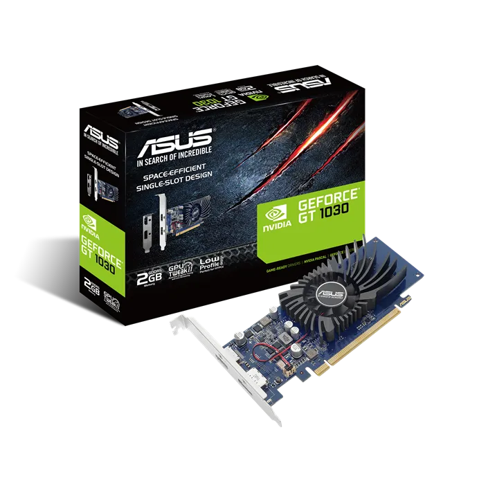 ASUS GT1030-2G-BRK, GeForce GT 1030, 2 GB, GDDR5, 64 bit, 7680 x 4320 pixels, PCI Express 3.0