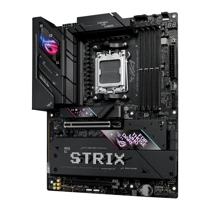 ASUS ROG STRIX B850-E GAMING WIFI, AMD, Socket AM5, AMD Ryzen 7000 Series, AMD Ryzen 8000 Series, AMD Ryzen 9000 Series, Socket AM5, DDR5-SDRAM, 192 GB