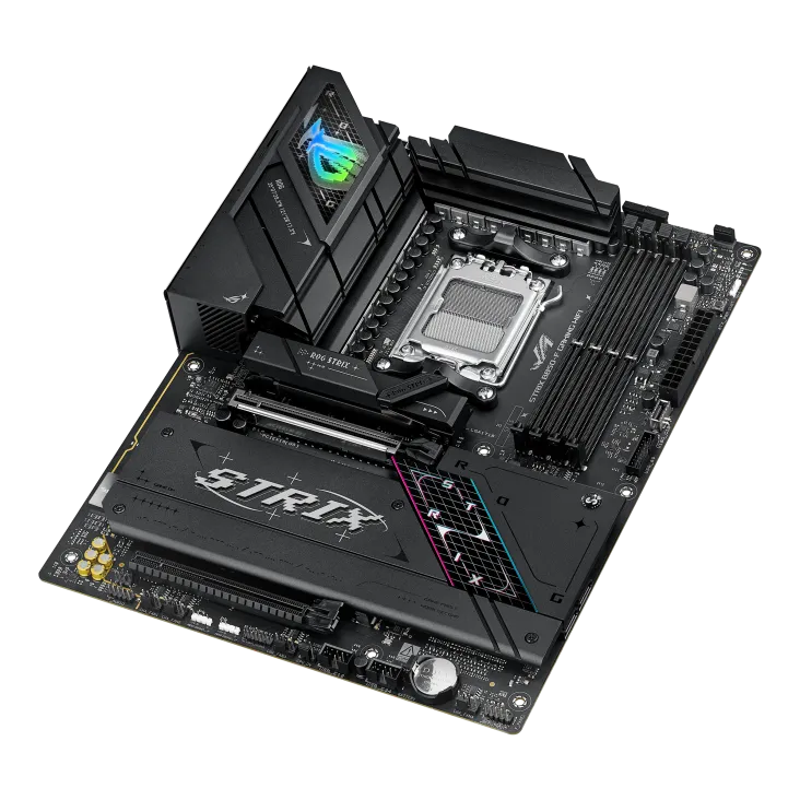 ASUS ROG STRIX B850-F GAMING WIFI, AMD, Socket AM5, AMD Ryzen 7000 Series, AMD Ryzen 8000 Series, AMD Ryzen 9000 Series, Socket AM5, DDR5-SDRAM, 192 GB