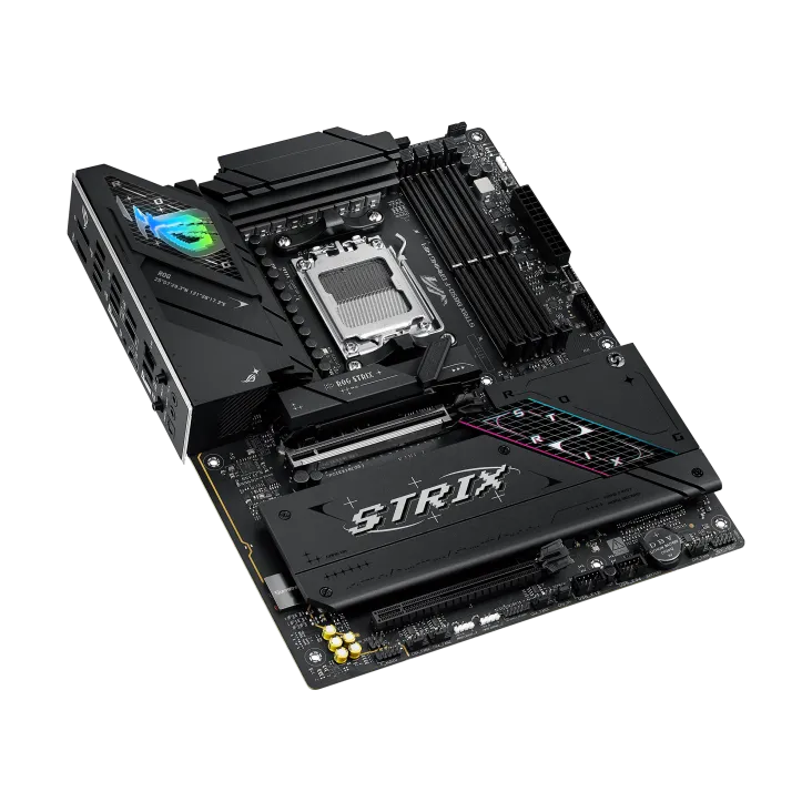 ASUS ROG STRIX B850-F GAMING WIFI, AMD, Socket AM5, AMD Ryzen 7000 Series, AMD Ryzen 8000 Series, AMD Ryzen 9000 Series, Socket AM5, DDR5-SDRAM, 192 GB