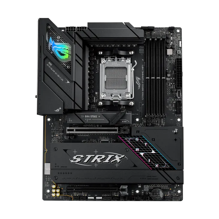 ASUS ROG STRIX B850-F GAMING WIFI, AMD, Socket AM5, AMD Ryzen 7000 Series, AMD Ryzen 8000 Series, AMD Ryzen 9000 Series, Socket AM5, DDR5-SDRAM, 192 GB