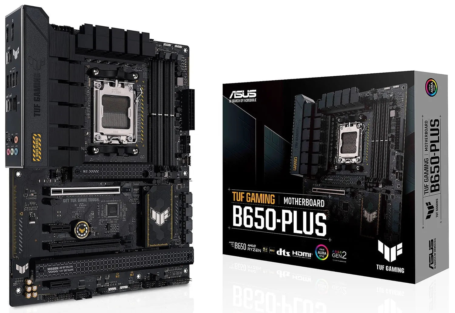 ASUS TUF GAMING B650-PLUS, AMD, Socket AM5, AMD Ryzen™ 3, AMD Ryzen™ 7, AMD Ryzen 9 7th Gen, Socket AM5, DDR5-SDRAM, 128 GB