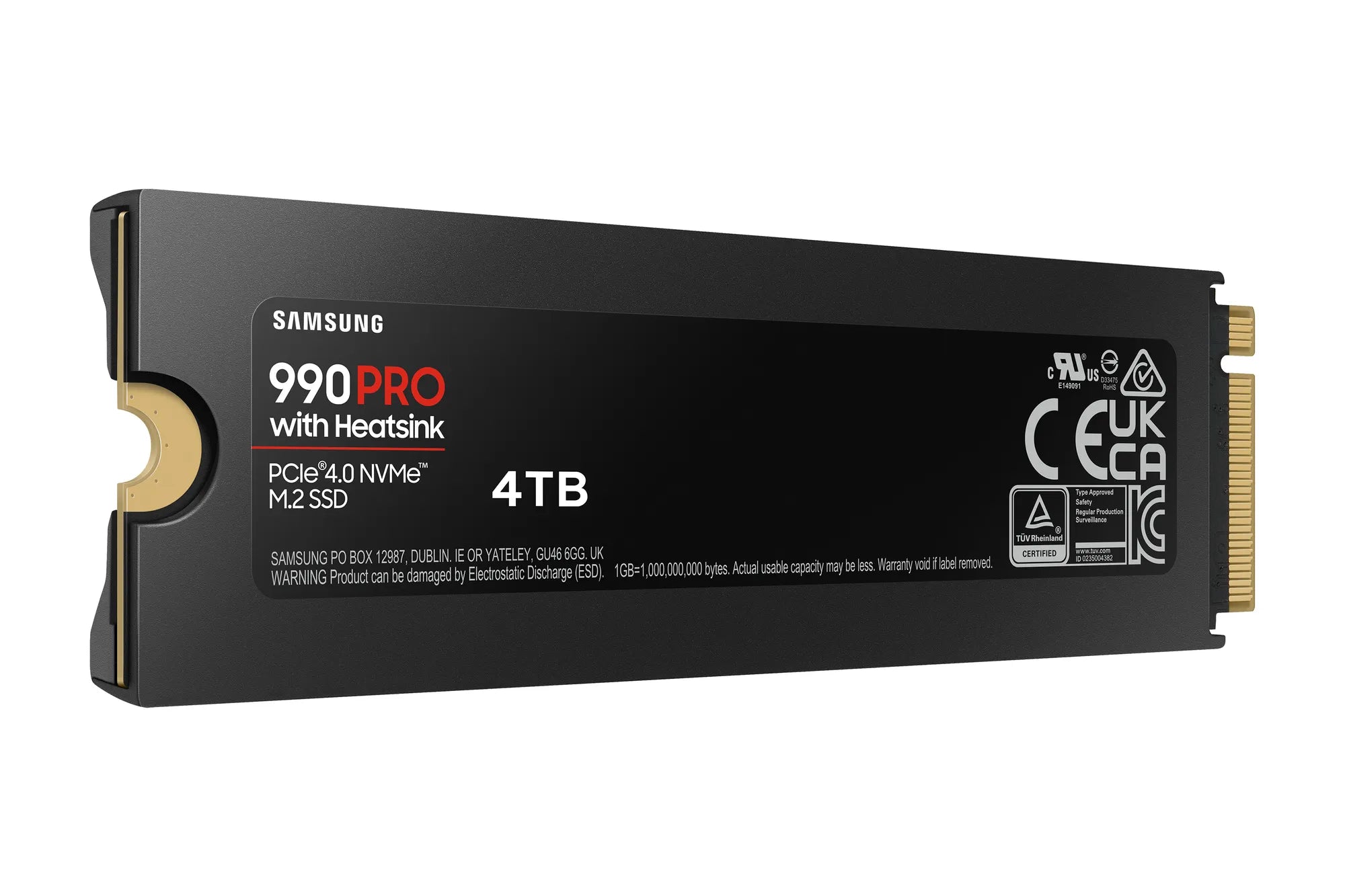 Samsung 990 Pro, 4 TB, M.2, 7450 MB/s