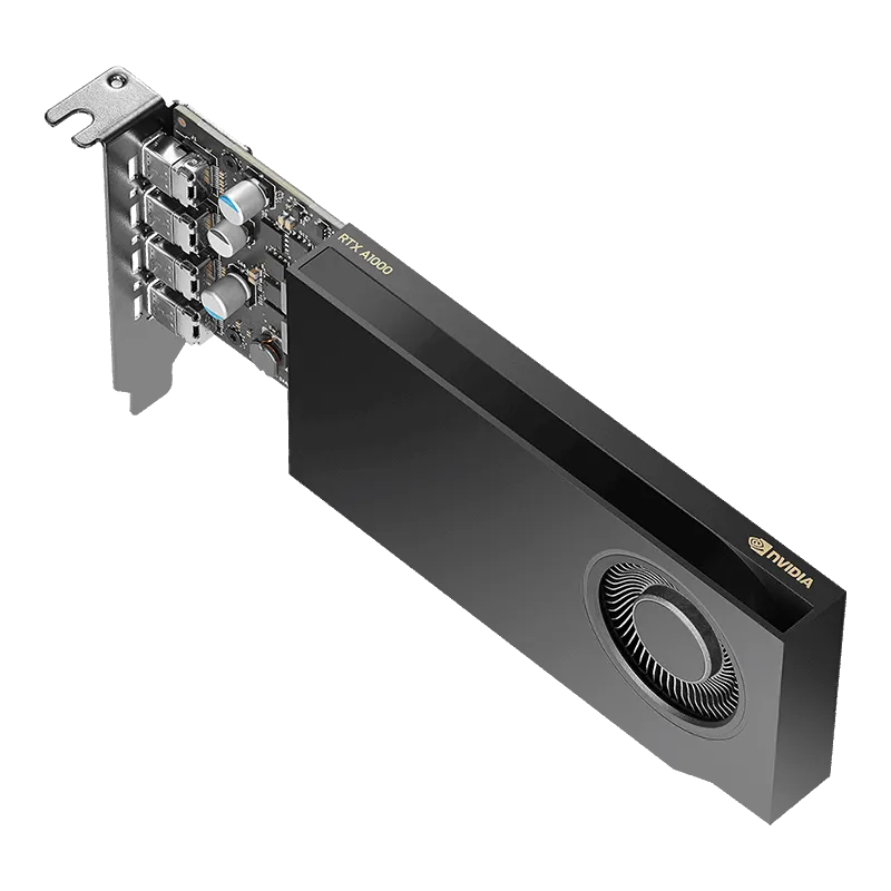 PNY NVIDIA QUADRO A1000 PCI-Express 4.0 x16 ; LP; 8 GB GDDR6 128-bit; 4x Mini DP 1.4 : LOW PROFILE; 50W