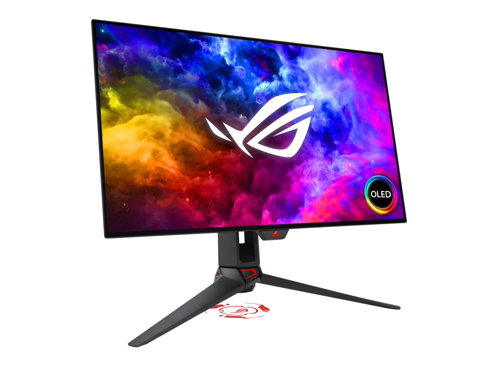 ASUS ROG Swift OLED PG27AQDM, 67.3 cm (26.5"), 2560 x 1440 pixels, Wide Quad HD, OLED, 0.03 ms, Black