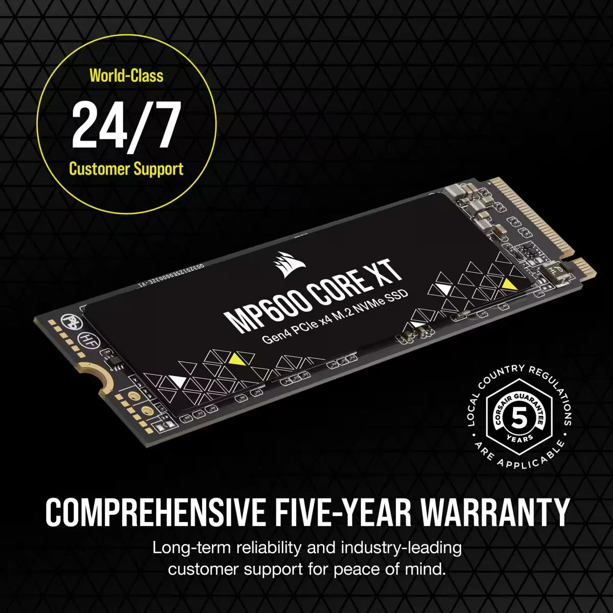 Corsair MP600 CORE XT, 1000 GB, M.2, 5000 MB/s