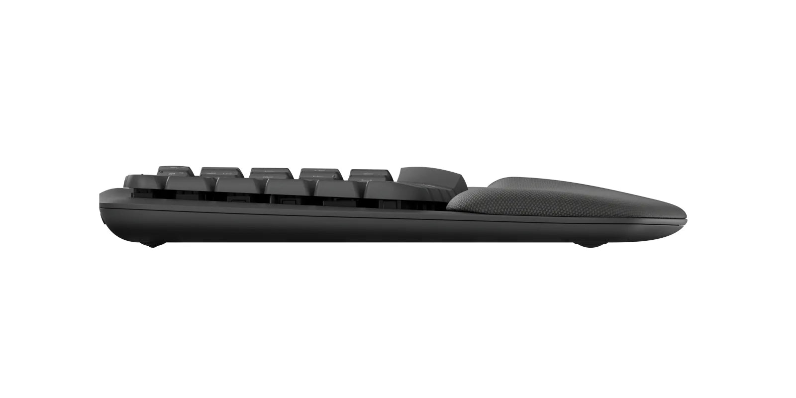 Logitech Wave Keys, Full-size (100%), RF Wireless + Bluetooth, Membrane, QWERTY, Graphite