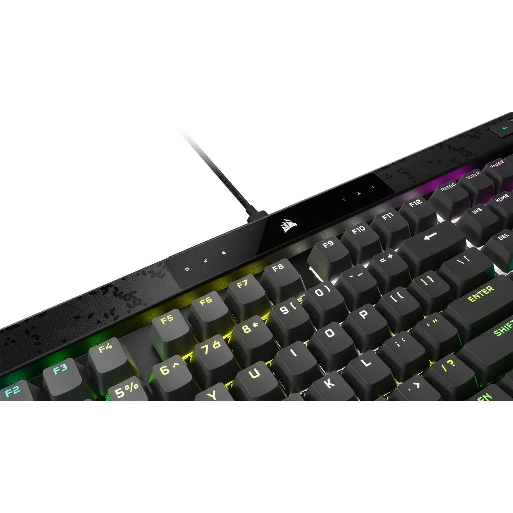 Corsair K70 MAX, Full-size (100%), USB, RGB LED, Black